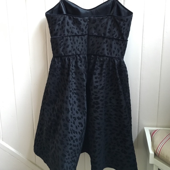 Vintage Jill Stuart Strapless Dress in Black Cheetah Print - Picture 3 of 4